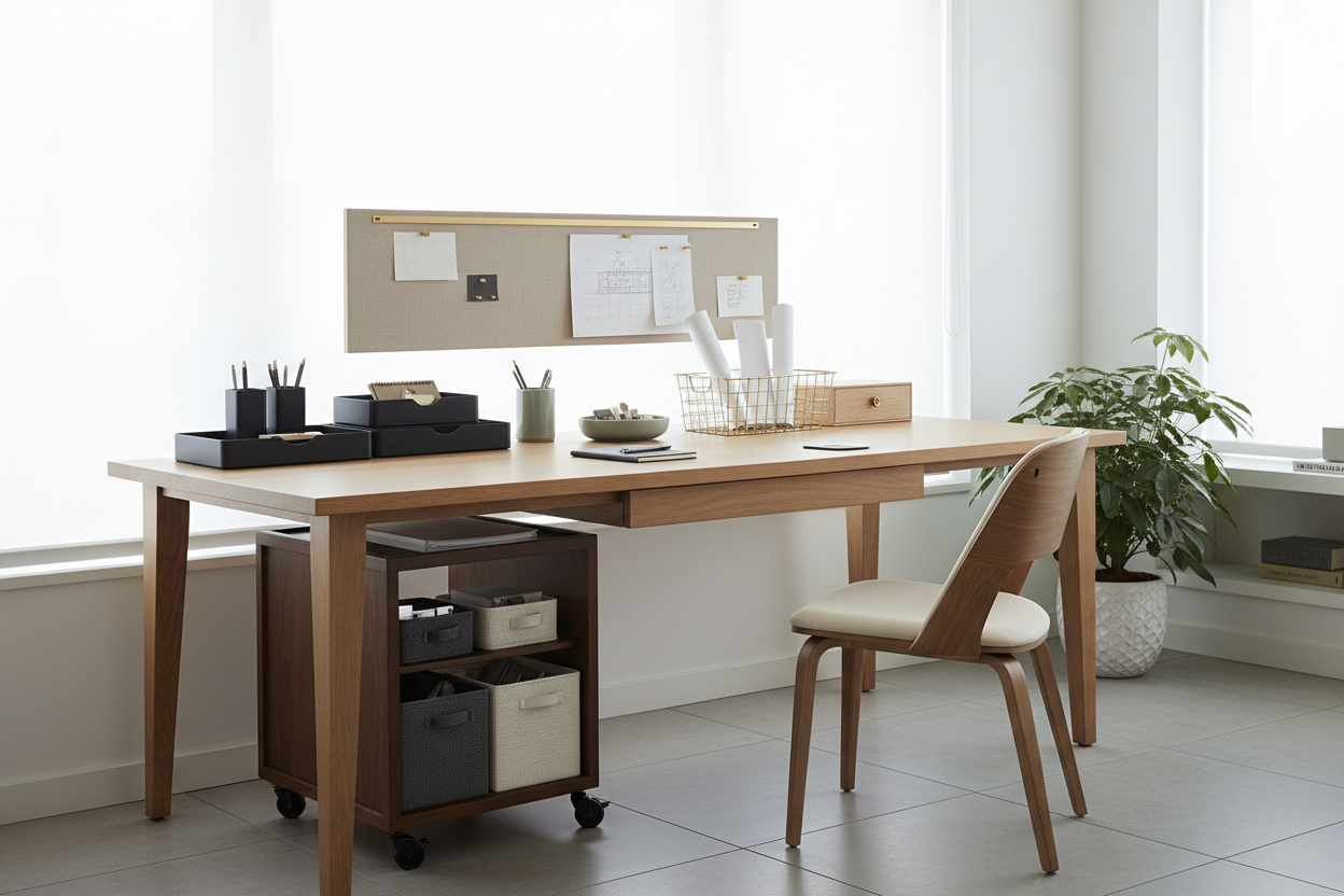 Elevate Your Workspace: Styling Storage for Desks