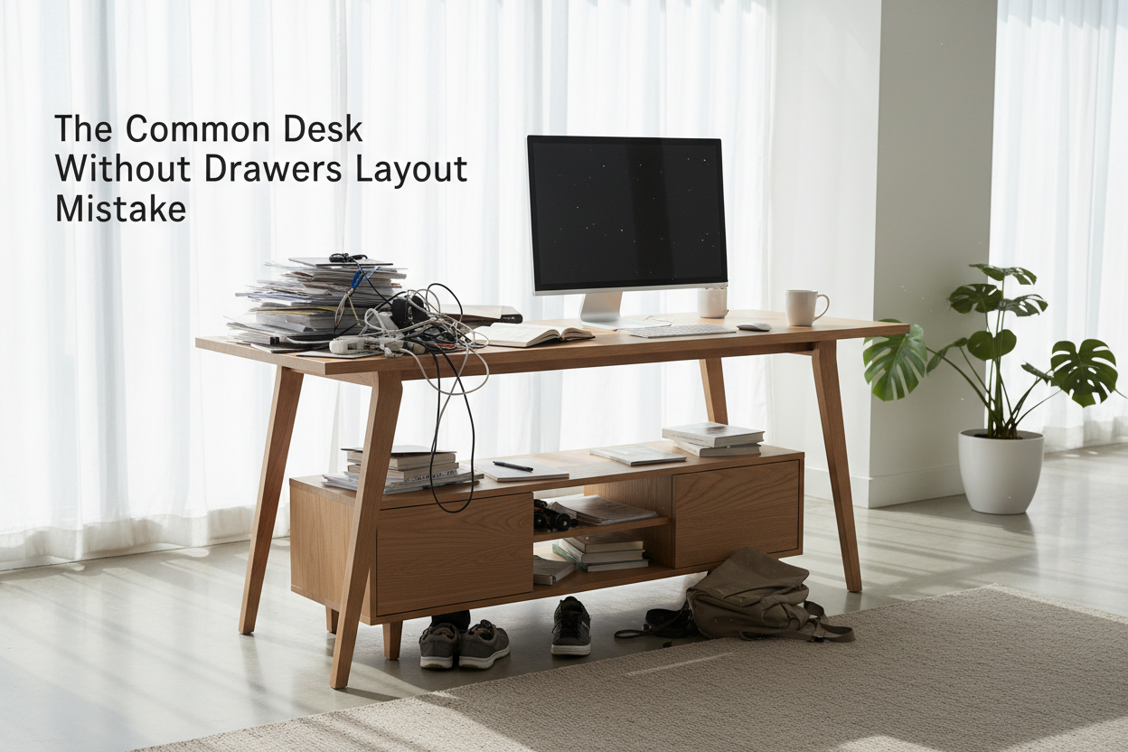 The Common Desk Without Drawers Layout Mistake