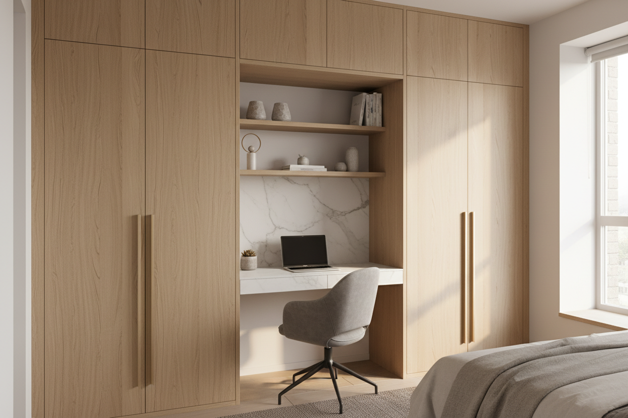How to Fit a Desk in Wardrobe into Small Spaces Perfectly