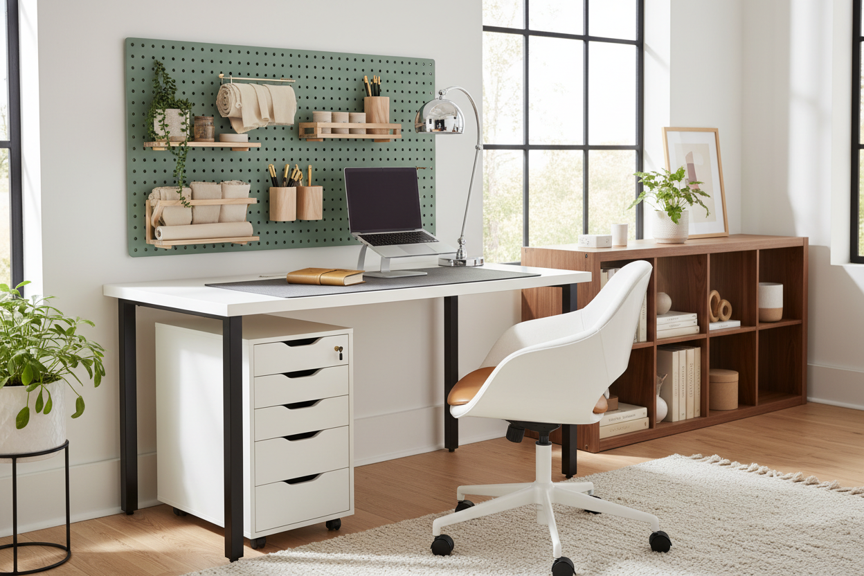 Styling Your IKEA Desk Organizer for a High-End Look