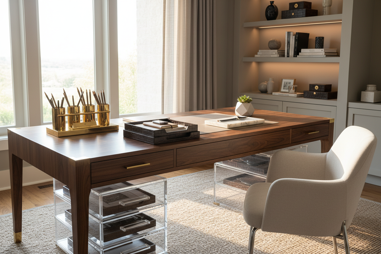 How to Style the Best Desk Organization for a Luxury Look