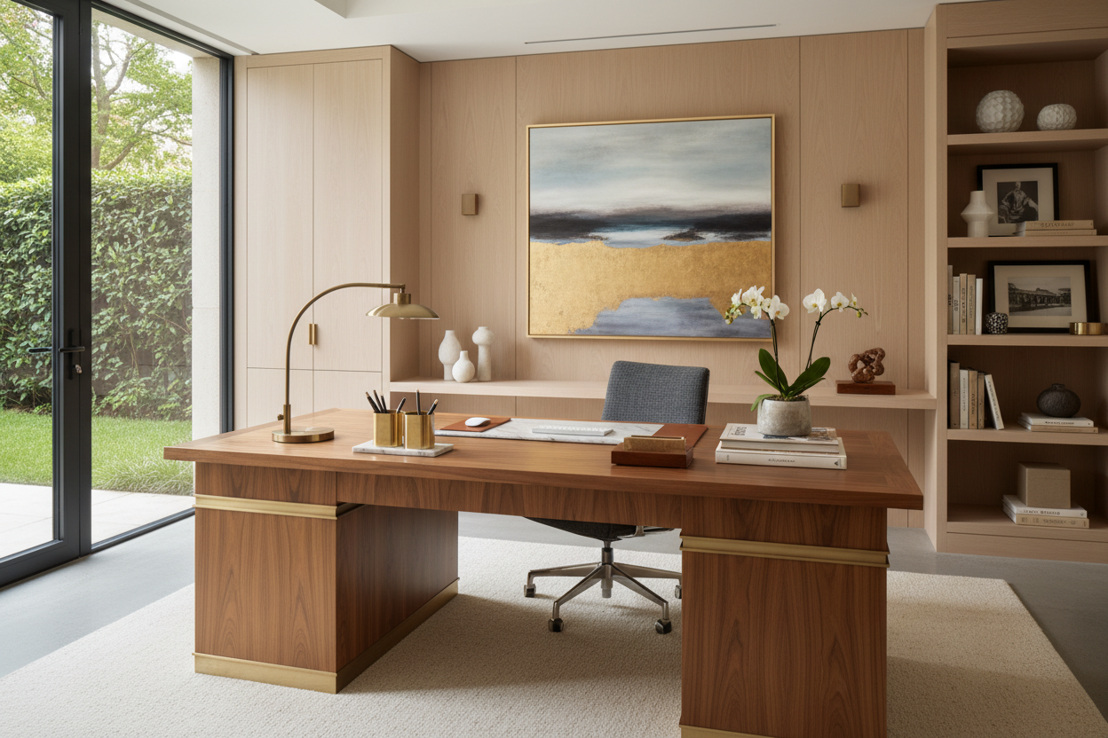 How to Style Home Office Desk Decor for a Luxury Look