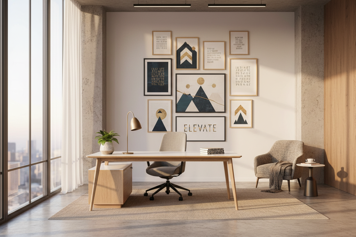 Elevate Your Workspace With Curated Inspirational Decor for Office