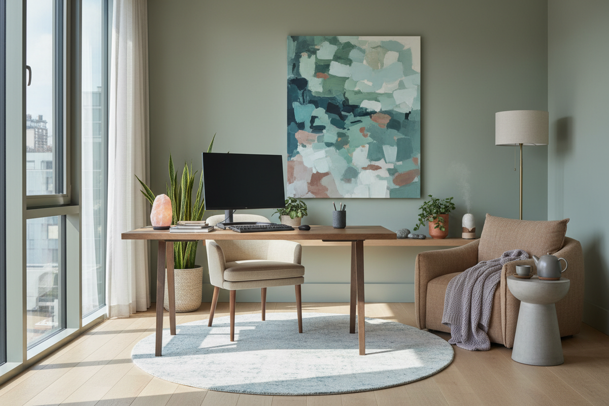 How to Curate Calming Office Decor for Deep Focus
