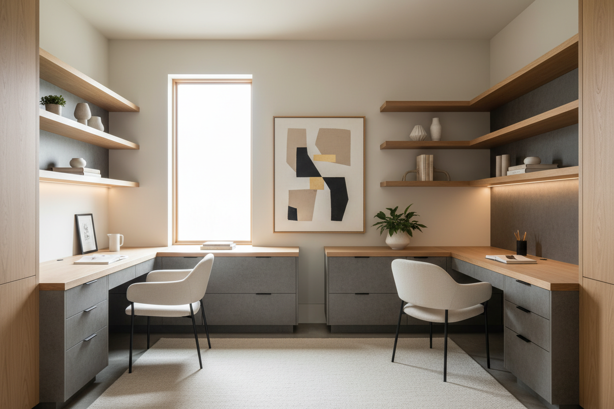 How to Design Modern Built In Desks for a Luxury Look