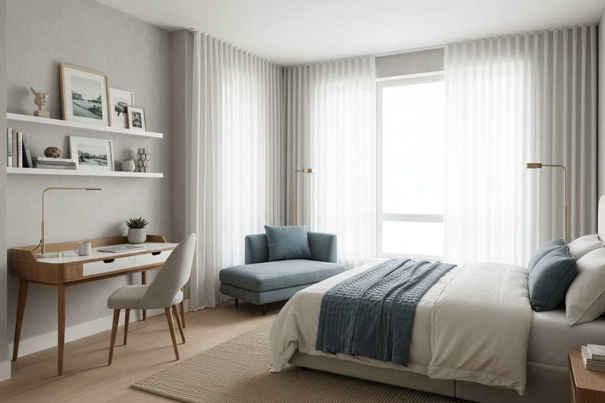 Mastering Bedroom Office Interior Design Without Losing Calm