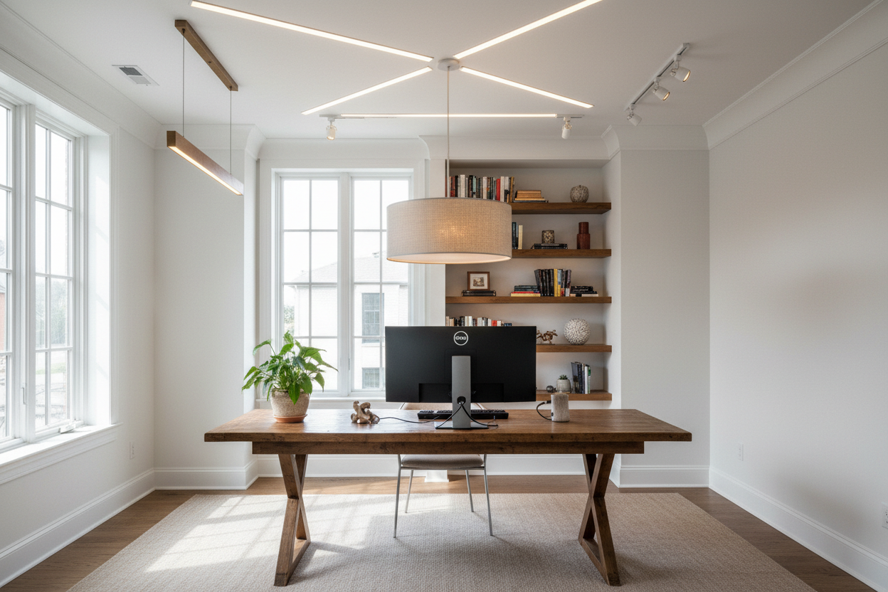 Elevate Your Workspace: Designer Home Office Ceiling Light Ideas