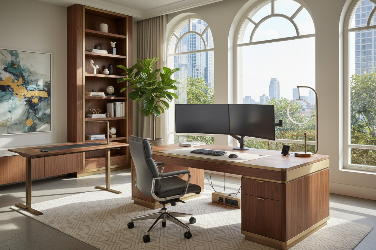Elevate Your Space: Styling a Luxury Computer Setup Home