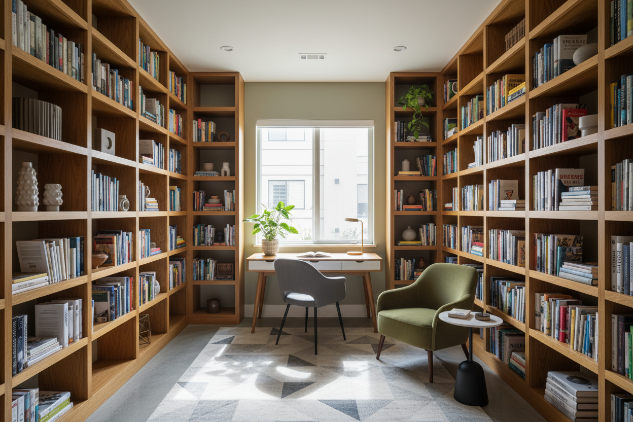 Home Library Office in Small Rooms — How to Make It Work
