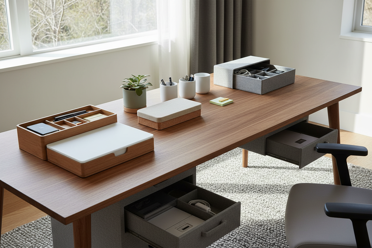 Office Organisation Supplies That Actually Hide Desk Clutter