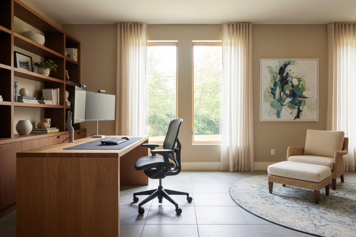 Best Office Setup at Home: How to Design for Focus & Style