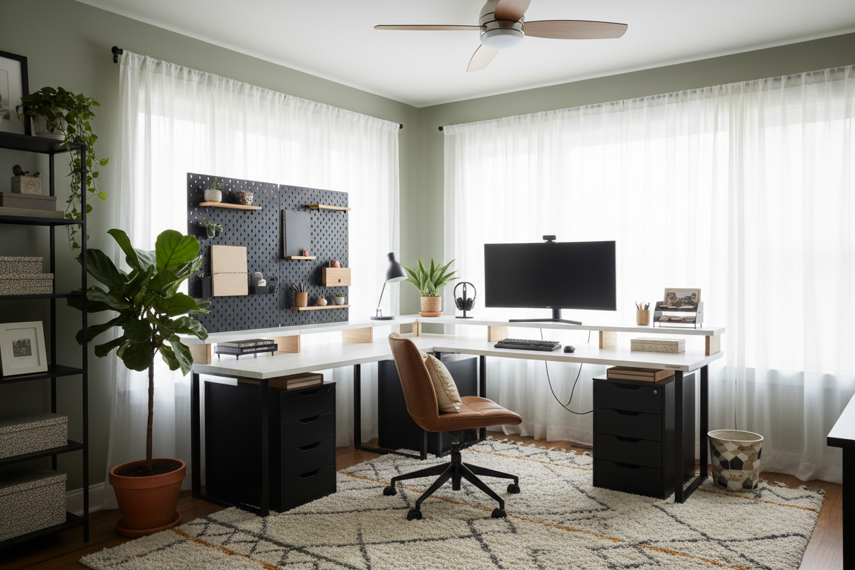 Work From Home IKEA: How to Build a Custom-Looking Office