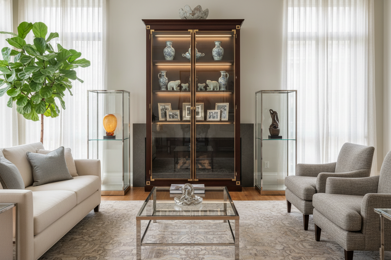 Curio and Display Cabinets: How to Style for a High-End Look