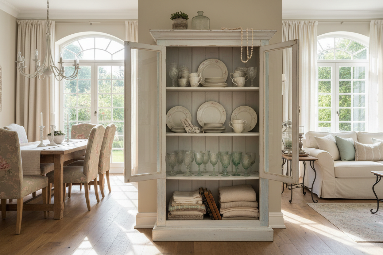 A China Cabinet Shabby Chic Makeover: How to Style It Right