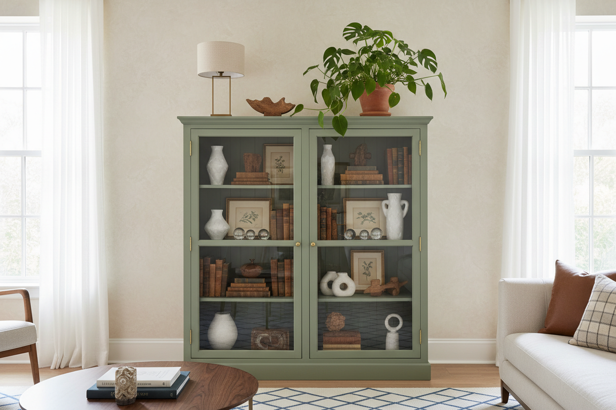 Painted Display Cabinet: How to Style It for a Custom Look