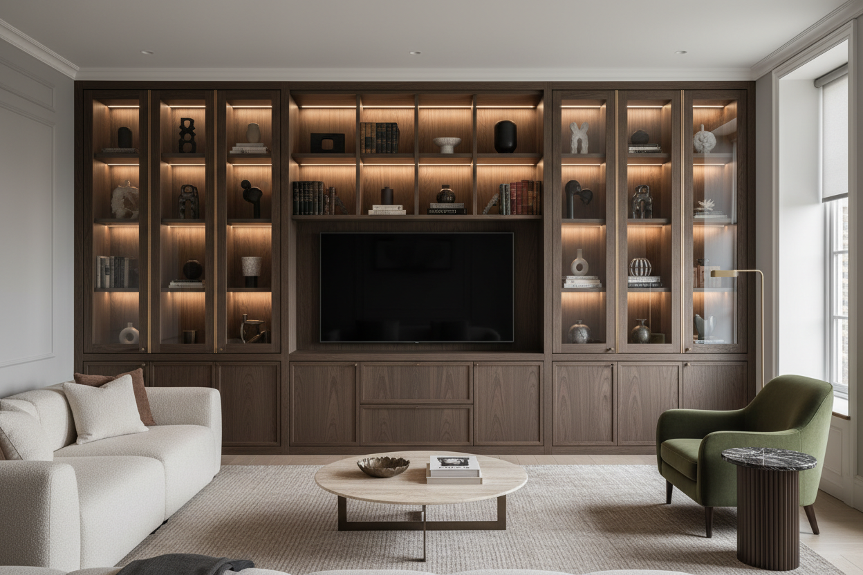 Showcase Wall Cabinet: How to Get That High-End Built-In Look