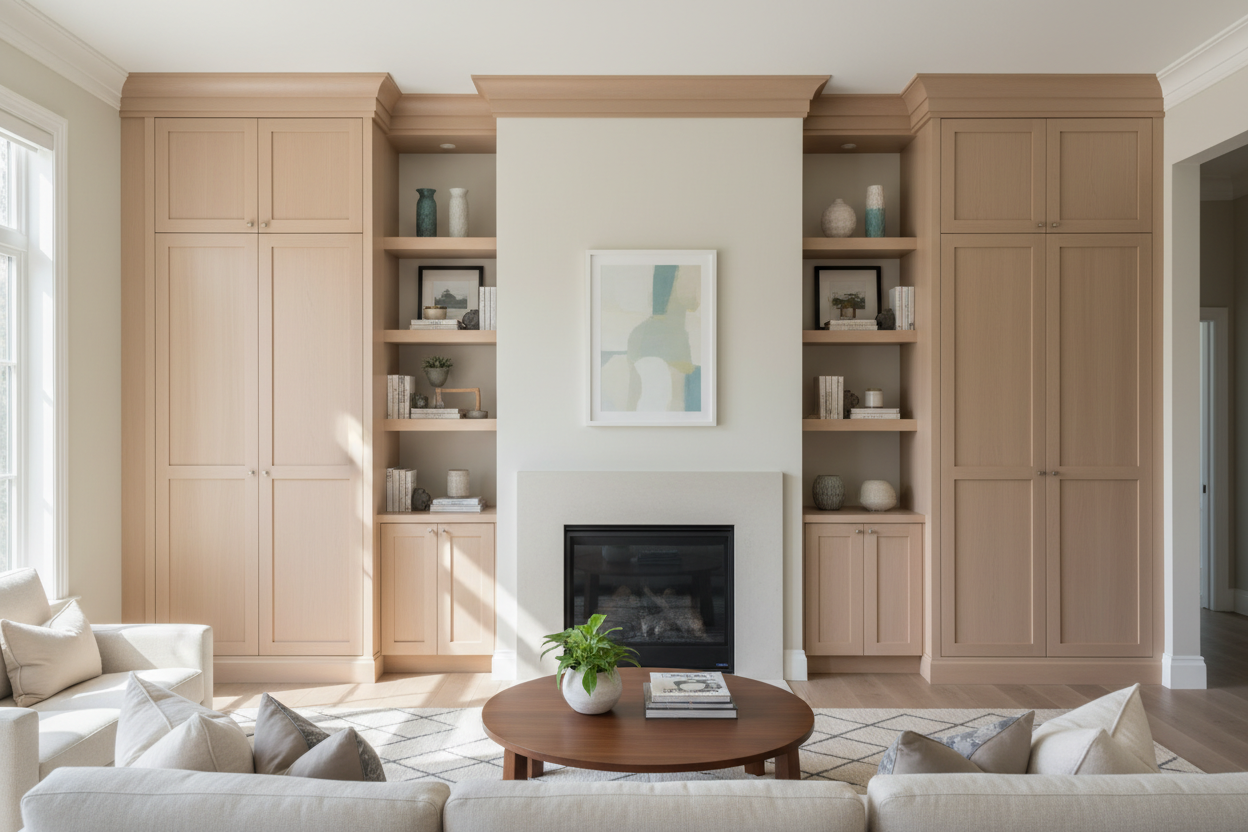 Tall Cabinets: How to Fake a Custom Built-In Look