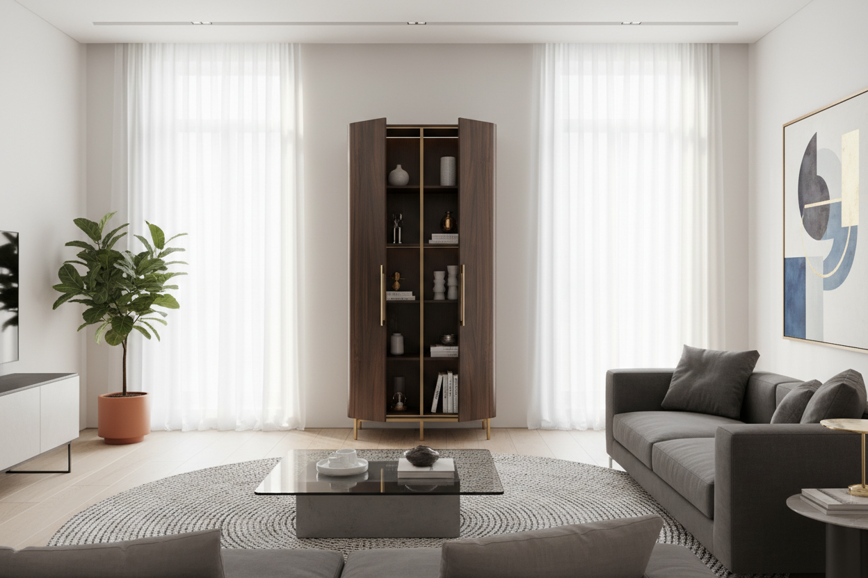 Contemporary Tall Cabinet: The Secret to Fixing Empty Walls