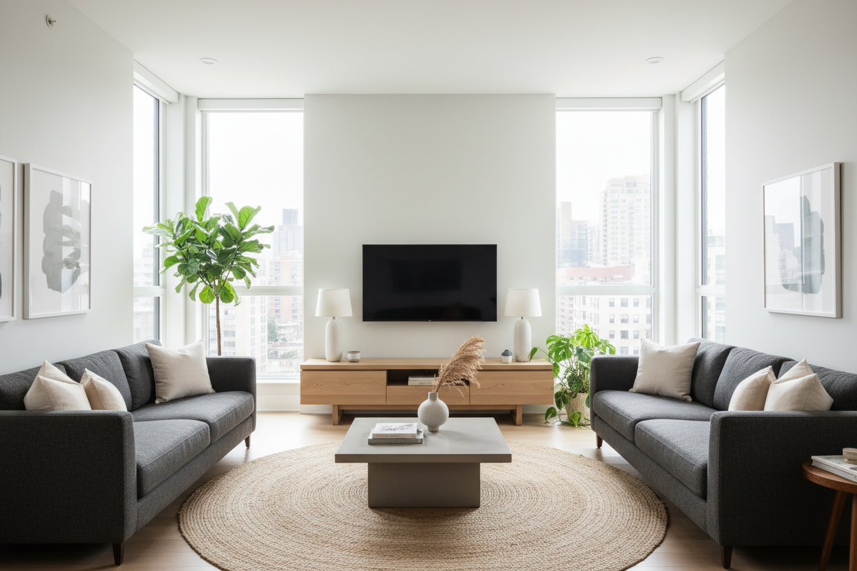 Why a Light Wood Television Stand Fixes Heavy Living Rooms