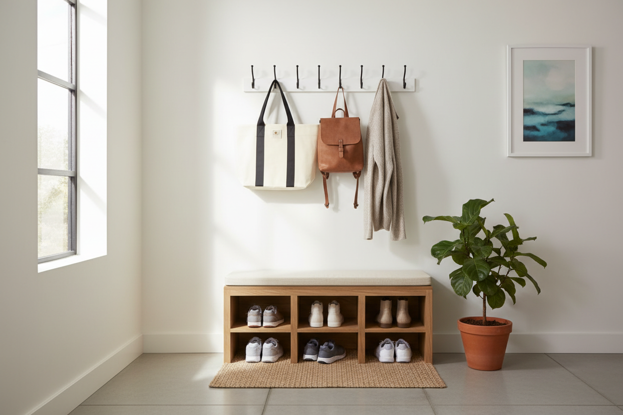 Is Your Entryway a Disaster? Here’s How a Tiny Bench Can Save Your Sanity