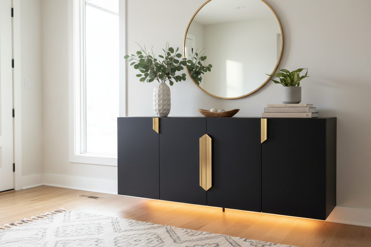 Making a Statement: How to Choose and Style the Perfect Black Entryway