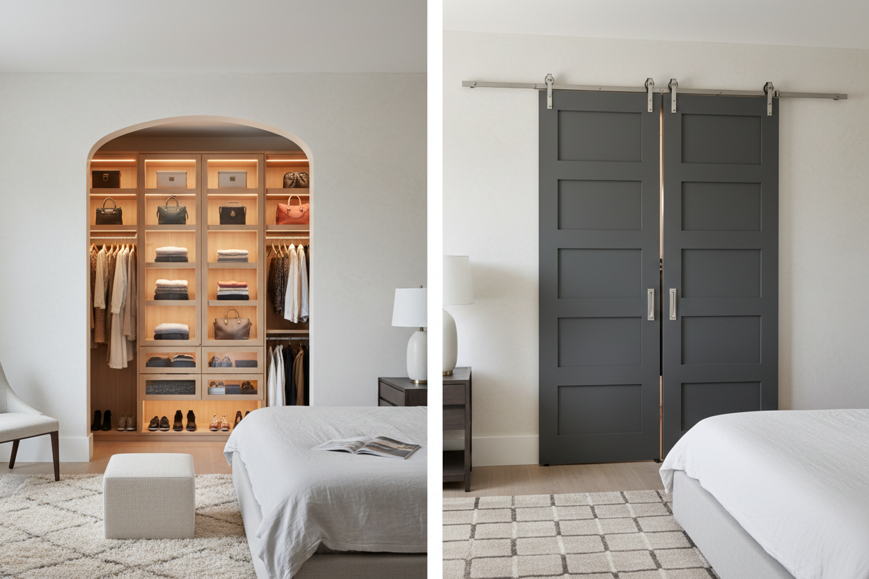 Open or Shut? Choosing the Right Entrance for Your Master Closet