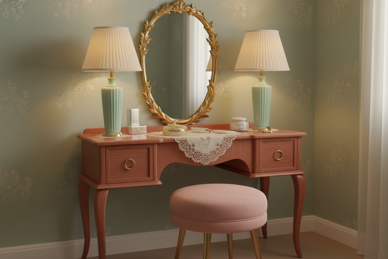 Rediscovering the Beauty of a 1950's Makeup Vanity