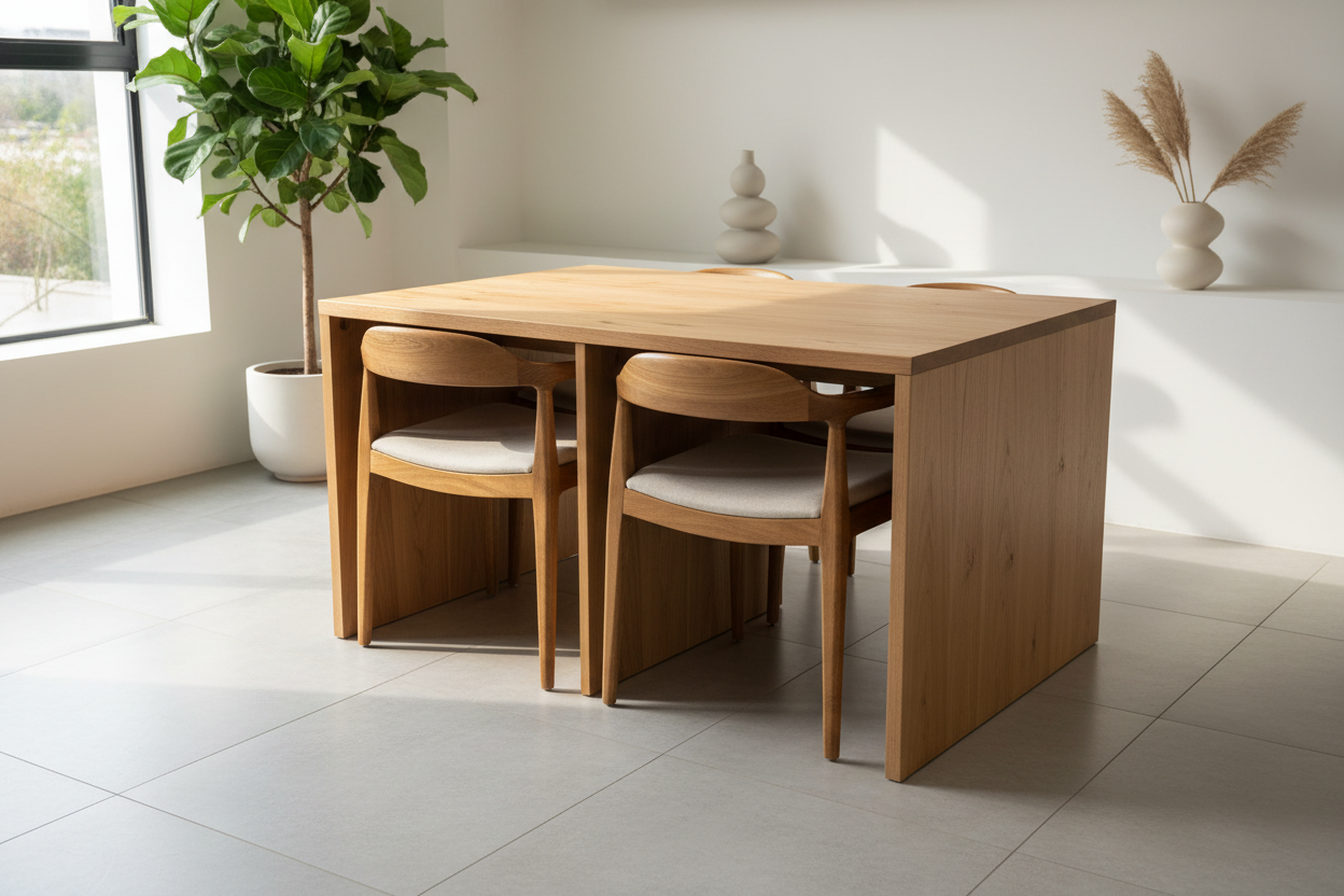 Smart Dining Solutions: Choosing a Kitchen Table with Chair Storage