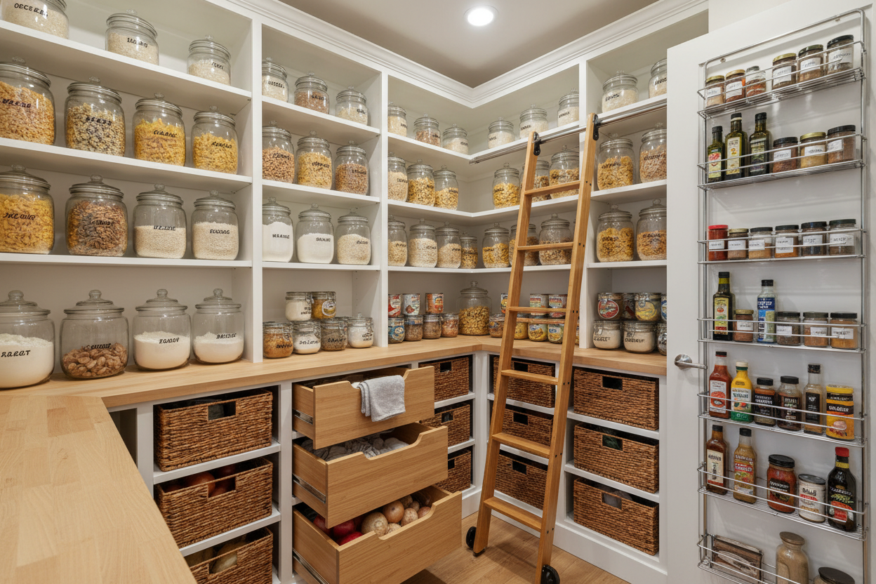 Smart Ideas for a Spacious and Organized Kitchen Pantry