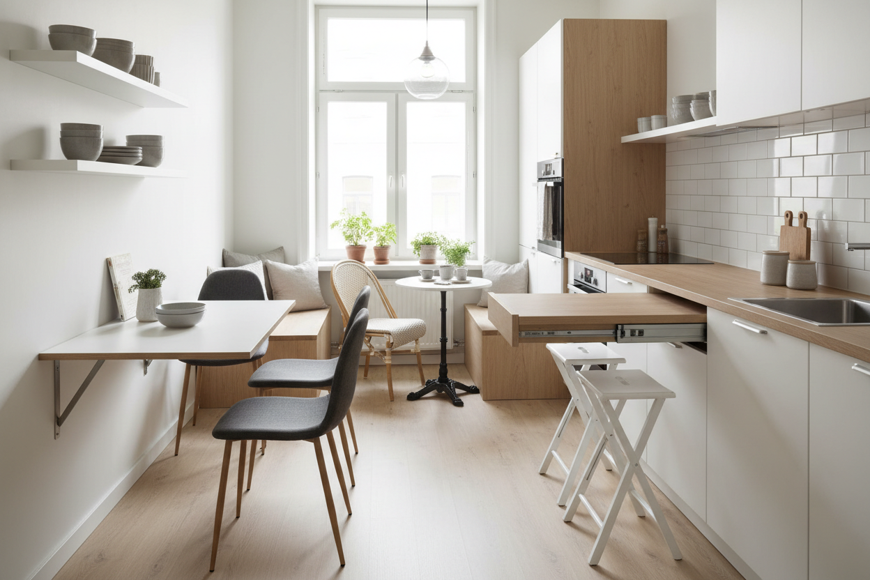Smart Space-Saving Ideas for Small Kitchen Dining Sets