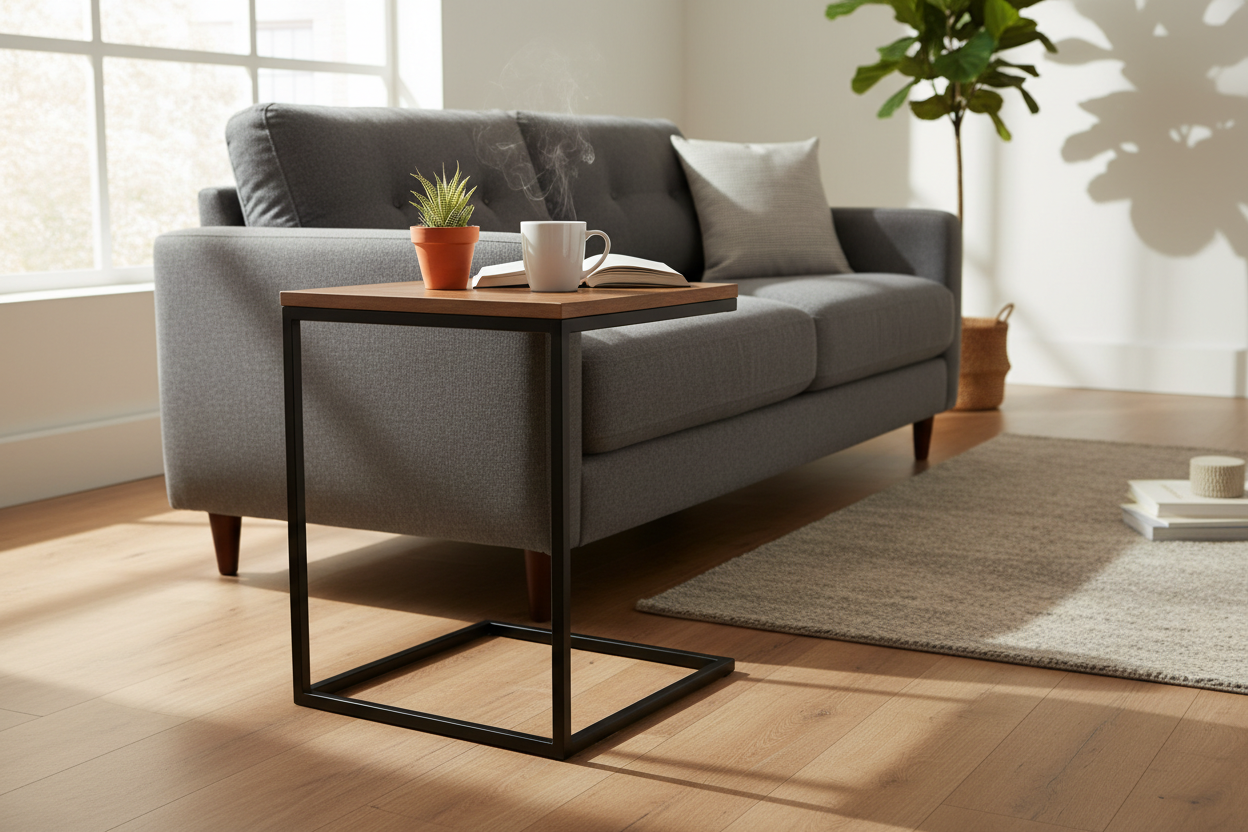 Smart Space-Saving Style: Why the Mainstays C-Shape Metal End Table Deserves a Spot in Every Home
