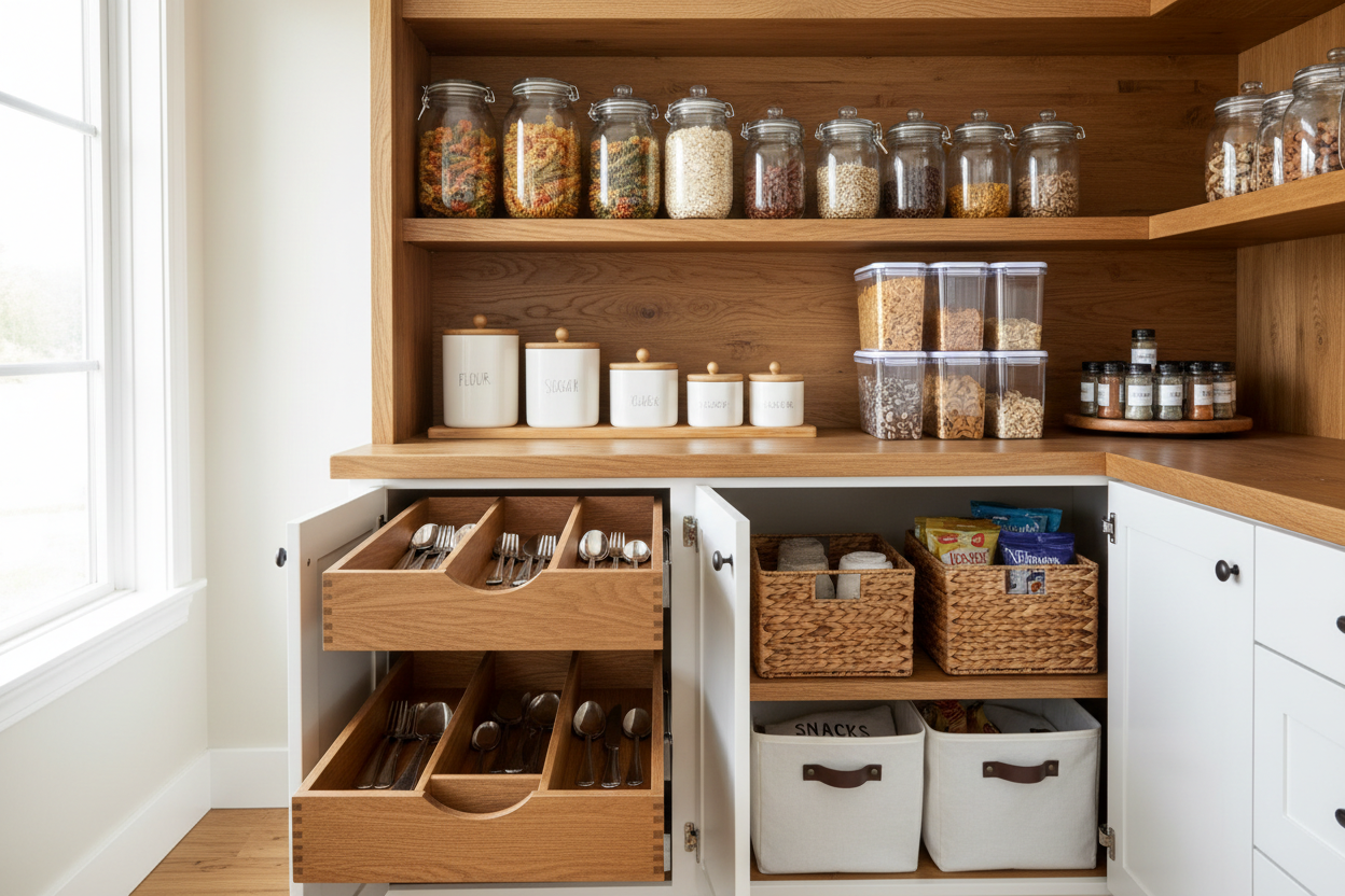 Smart Storage Ideas for Your Kitchen Buffet Pantry