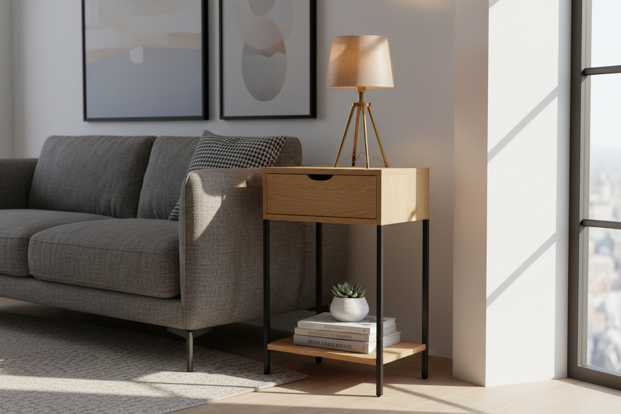 Squeezing Storage into Tight Spots: The Magic of the Narrow Side Table