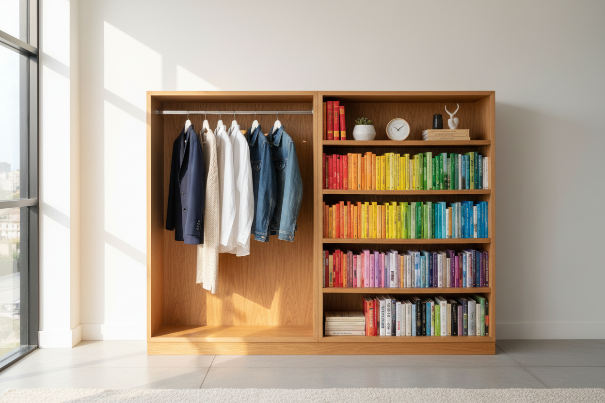 Stop Choosing Between Clothes and Books: The Ultimate Storage Hack