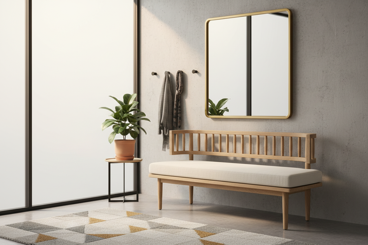 Stop Leaning on the Wall: Why Your Foyer Needs a Bench with a Back