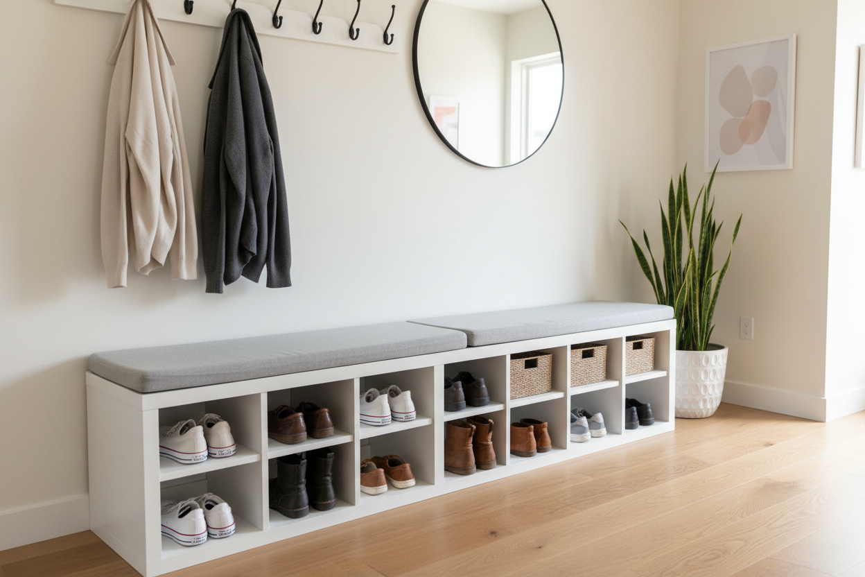 Stop Tripping Over Shoes: How to Organize Your Hallway with an All-in-One Storage Bench