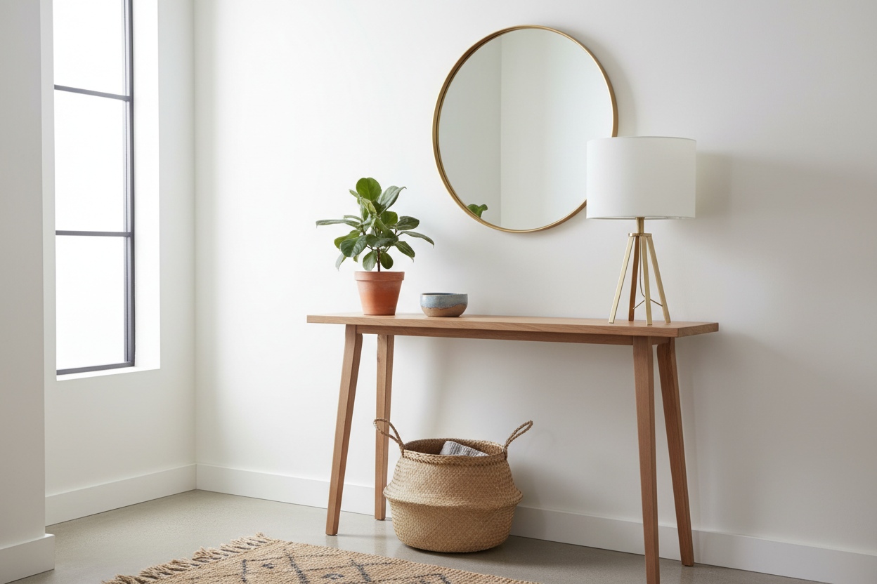 Stop Wasting Space: How to Choose and Style a Slim Table for Your Entryway