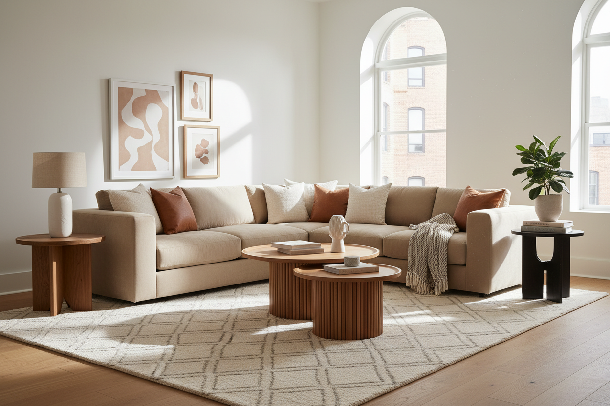 Stylish Living Room Round Table Sets for a Cozy Home