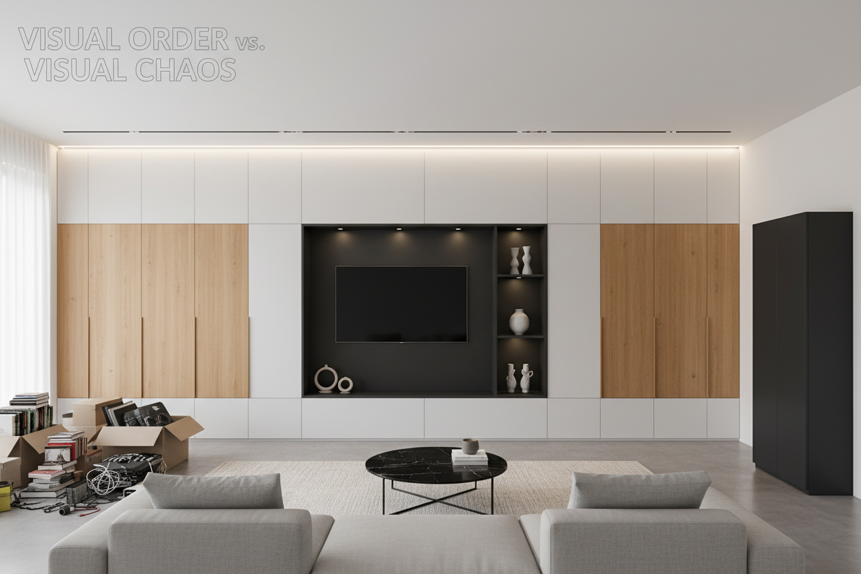 Taming the Visual Chaos: Why Closed Storage is the Hero of Modern Design