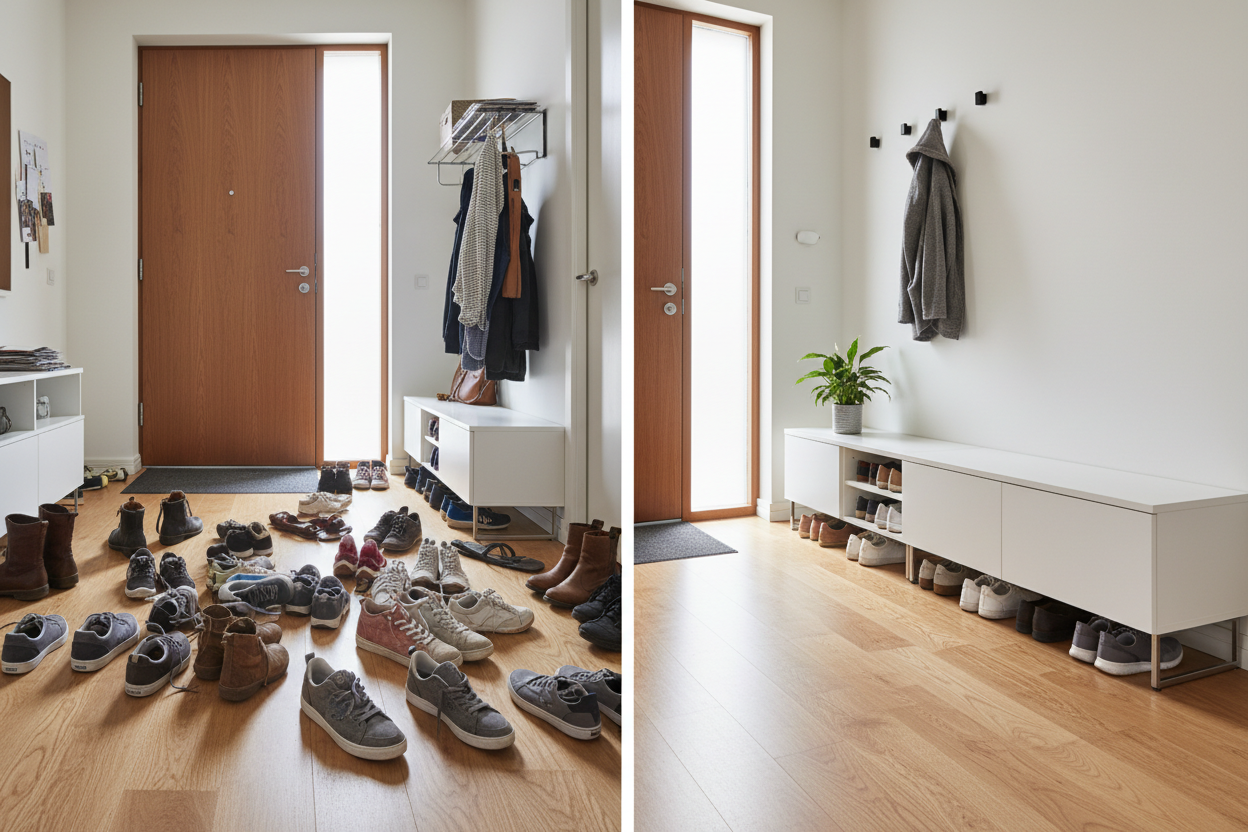 The Common Entryway Shoe Storage Layout Mistake