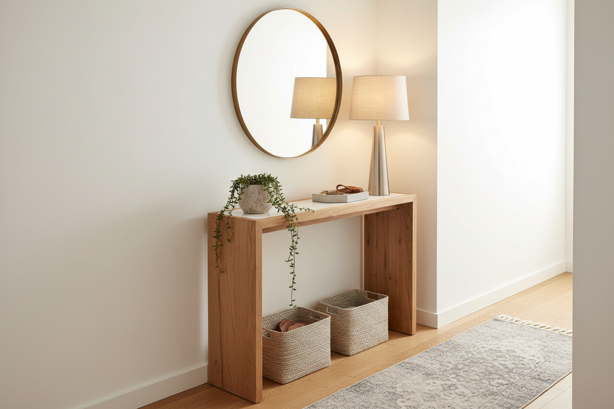 The Entryway Anchor: How to Choose and Style a Console for Narrow Spaces