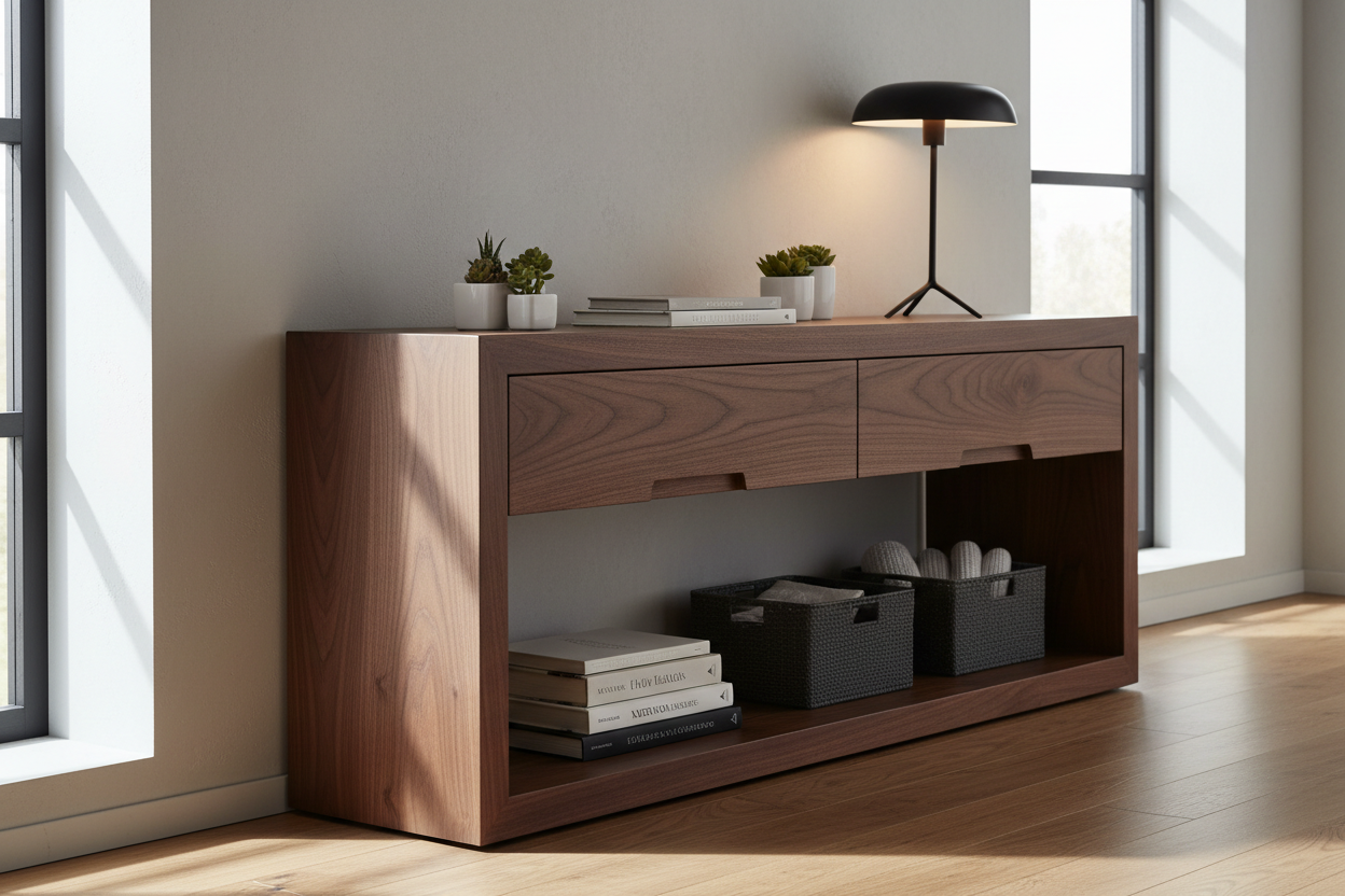 The Lasting Appeal of a Solid Wood Console Table: Style Meets Storage