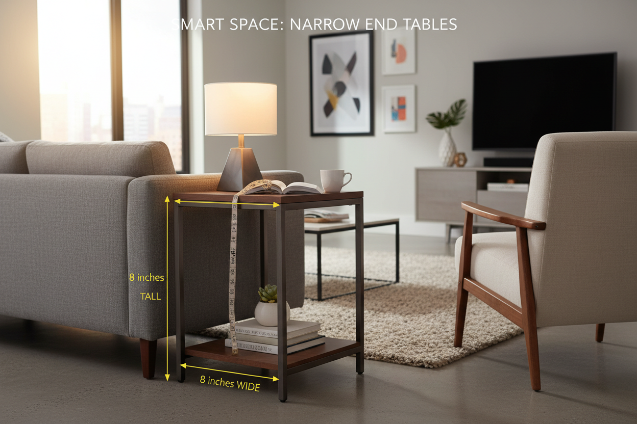The Smart Guide to Choosing Narrow End Tables That Actually Fit Your Space