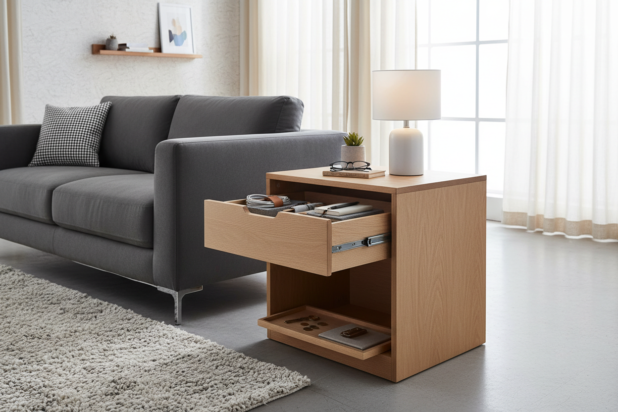 The Unsung Hero of Organization: Why Your Space Needs a Small Side Table with a Drawer