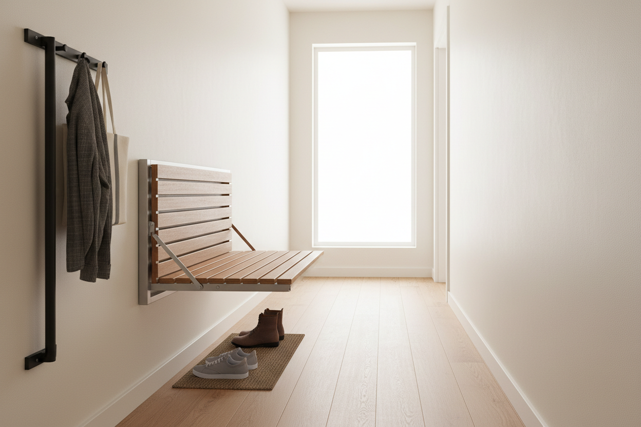 Tight Hallway? Here’s Why a Fold Down Entryway Bench Changes Everything
