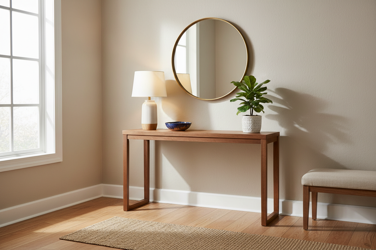 Why a Wood Entry Table is the Anchor Your Foyer Needs (And How to Style It)