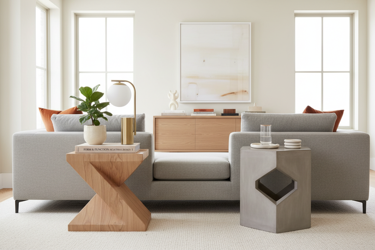 Why Your Living Room Needs a Sculptural Touch: The Magic of Shaped Side Tables