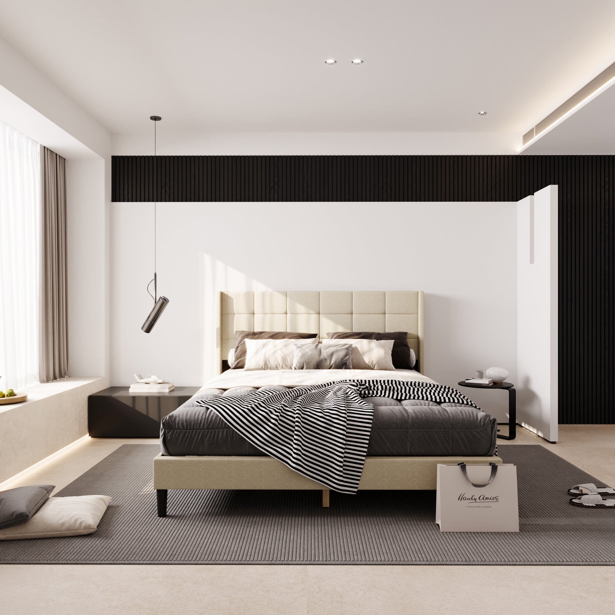 Low Profile Platform Bed With Modern Design