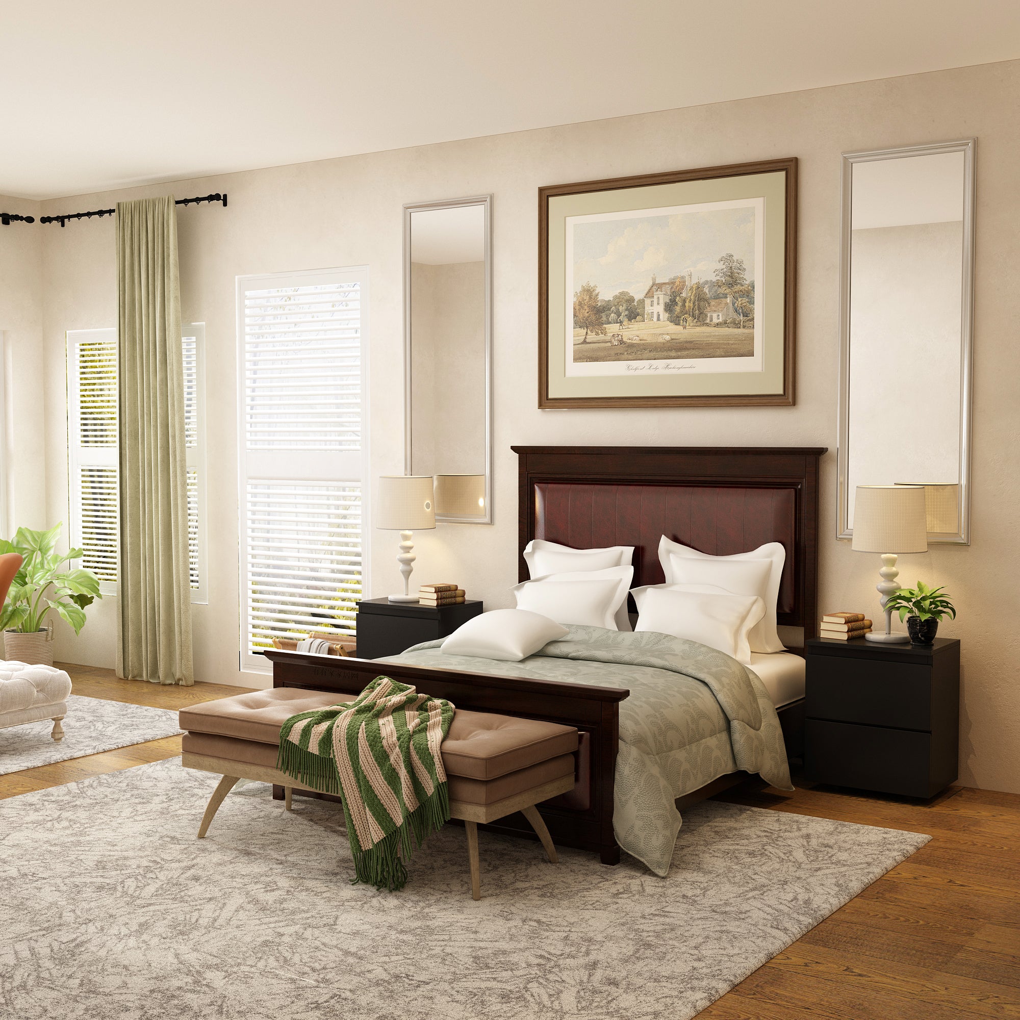 2-Drawer Chest Dresser Sideboard Night Table in Bedroom