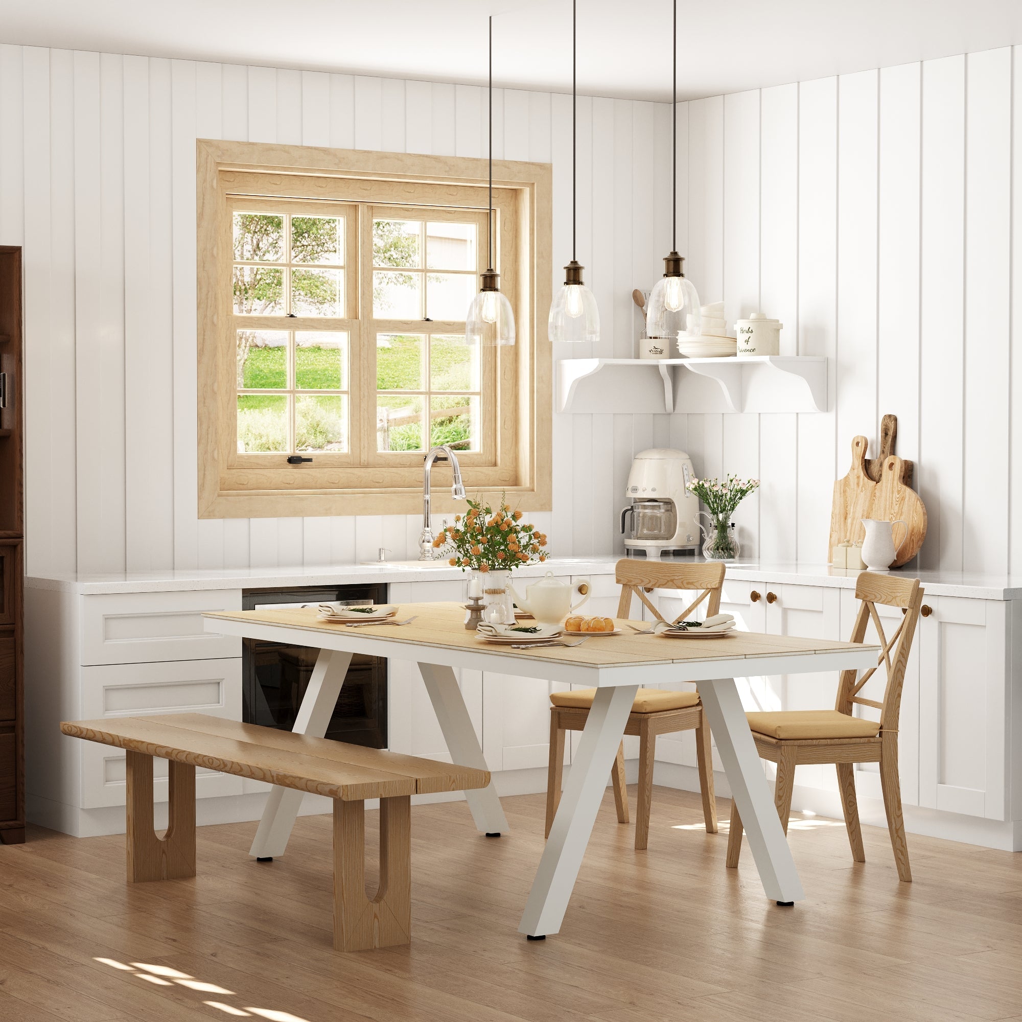 86.6”W Dining Table